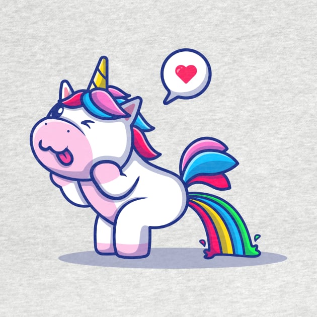 Cute Unicorn Poop Rainbow by Catalyst Labs